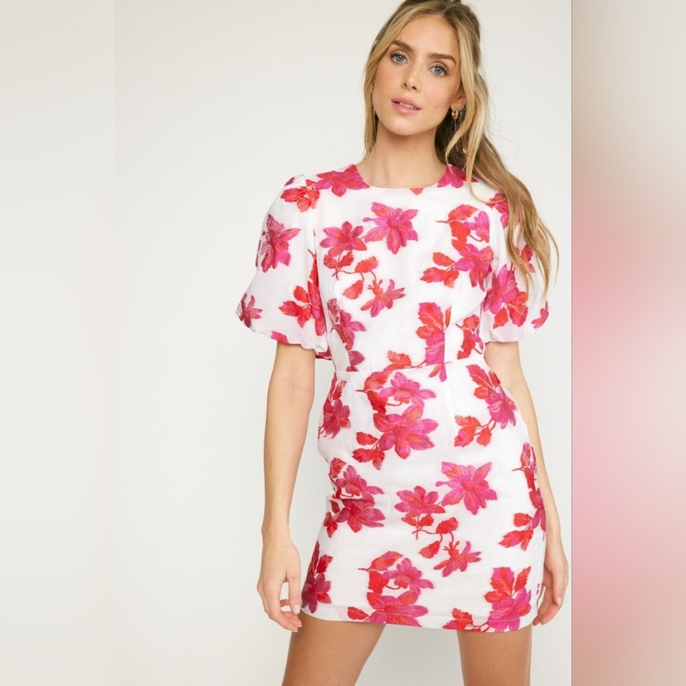 Entro Always Blooming Dress - Off White